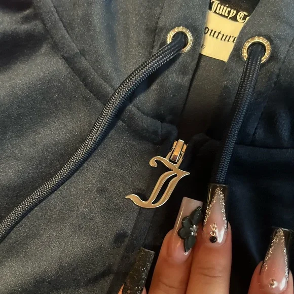 Navy blue juicy couture tracksuit